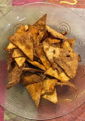 Una foto de Doritos o nachos caseros