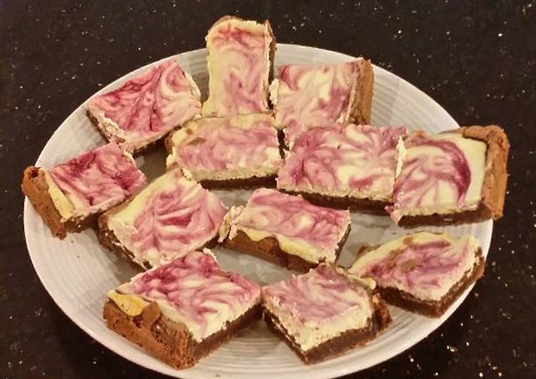 Step-by-Step Guide to Make Super Quick Homemade Blackberry Swirl Cheesecake Brownies