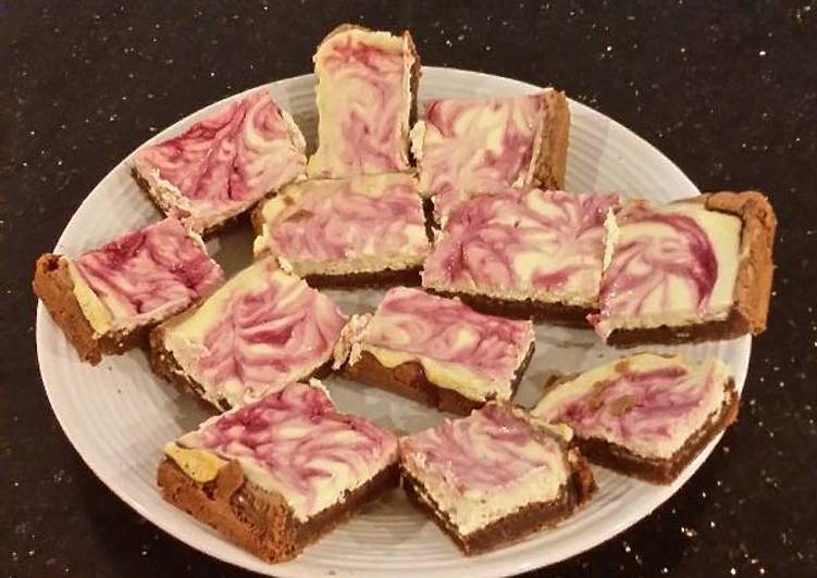 Recipe of Award-winning Blackberry Swirl Cheesecake Brownies