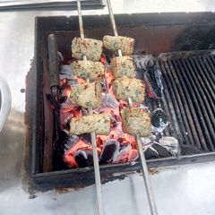 A picture of Soya Seekh Kebab.