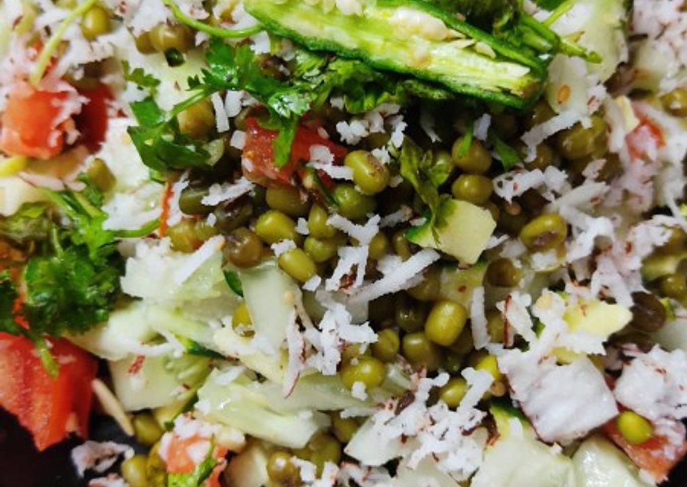 Filthy healthy moong salad