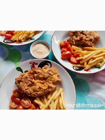 Cara Gampang Menyiapkan Resep  13. Steak Dori Crispy 🐟🍟🍅 yang Lezat, Lezat