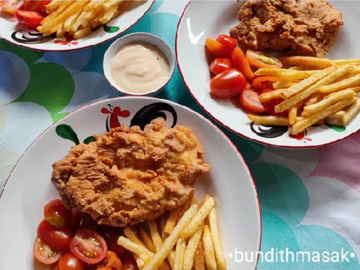 Cara Simple Membuat Resep  13. Steak Dori Crispy 🐟🍟🍅 yang Lezat Sekali, Enak