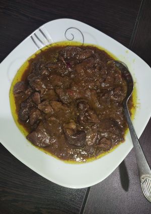 عکسی از دستور واویشکای جگر مرغ (ترش) 😋😋😋😋