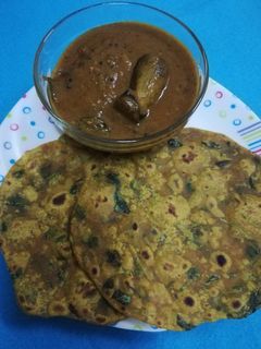 மேத்தி தேப்லா (Methi thepla recipe in tamil) செய்முறை முக்கிய புகைப்படம்