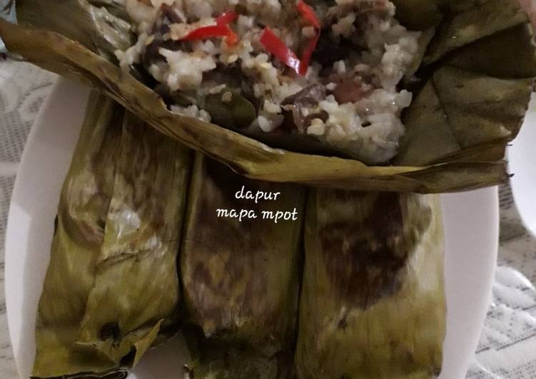 Pepes nasi ati ampela