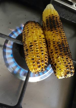 A picture of Charred Corn.