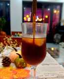 Trà ô long và mứt vỏ bưởi