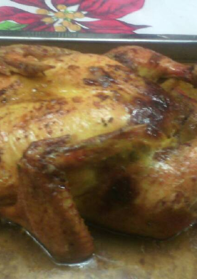 Una foto de Pollo relleno al horno *Receta Navideña🎄