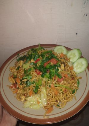 Foto resep Bakmi goreng simple pedes enak