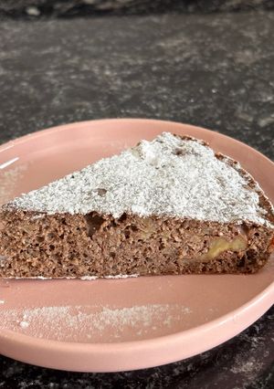 Una foto de Torta de banana y proteína