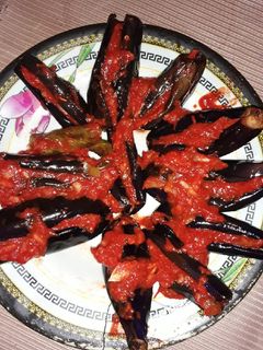 صورة لوصفة الباذنجان المخلل بتاع المطعم 🍆🍆