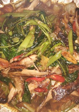 Foto resep Kangkung pedas suwir tongkol