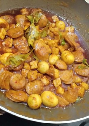 Foto resep Sambal Goreng Sosis Telor Puyuh