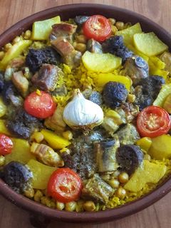 Una foto de Arroz al horno valenciano