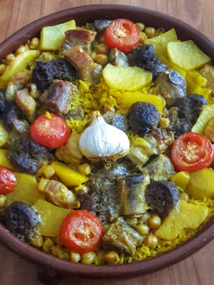Una foto de Arroz al horno valenciano