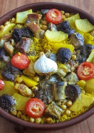 Una foto de Arroz al horno valenciano