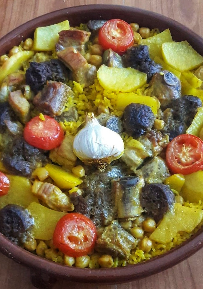Una foto de Arroz al horno valenciano