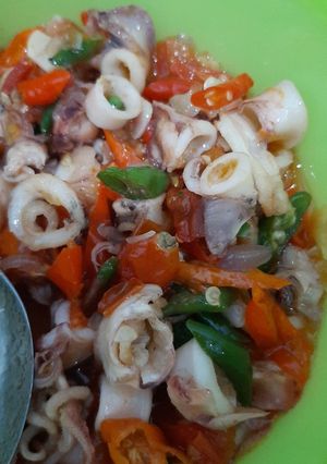 Foto resep Cumi Asin Pelangi