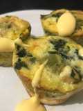 Muffins keto de espinaca y atún