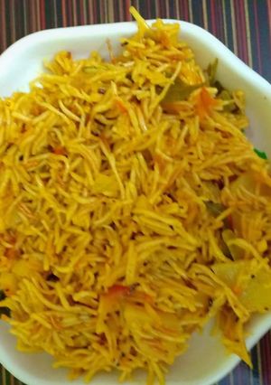 A picture of Veg biryani.