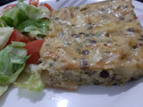 Pastel al horno papas y lentejas