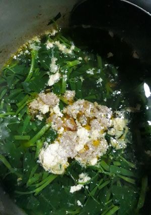 Hình của món Canh cua rau muống.