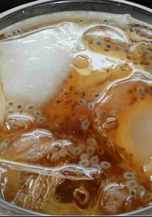 Foto resep Es teh selasih #BikinRamadanBerkesan