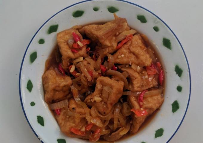 Resep Tahu Saus Tiram Oleh Nyak Haikal Cookpad