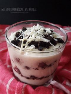 Foto resep Melted Oreo Cheesecake with cereal