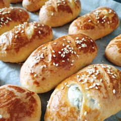 A picture of Poğaça with Feta Cheese.