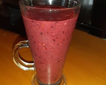 Latest Recipe Frozen Mixed Forest Fruit Smoothie Delicious Nutritious