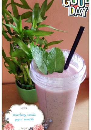 Hình của món Sinh tố sữa chua dâu tây 🍓.