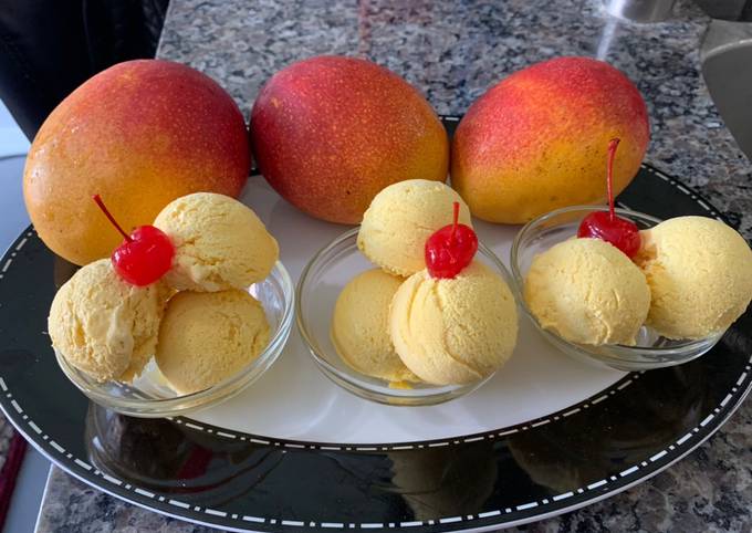 Simple Way to Make Homemade Homemade Mango Ice Cream