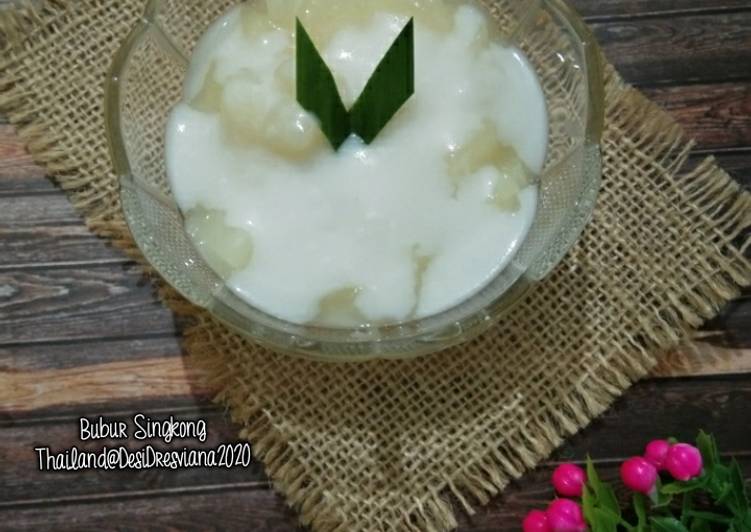 Cara Membuat Bubur Singkong Thailand Anti Gagal