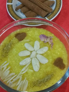 عکسی از دستور شله زرد