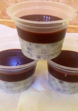 Foto resep Double chocco puding with oreo