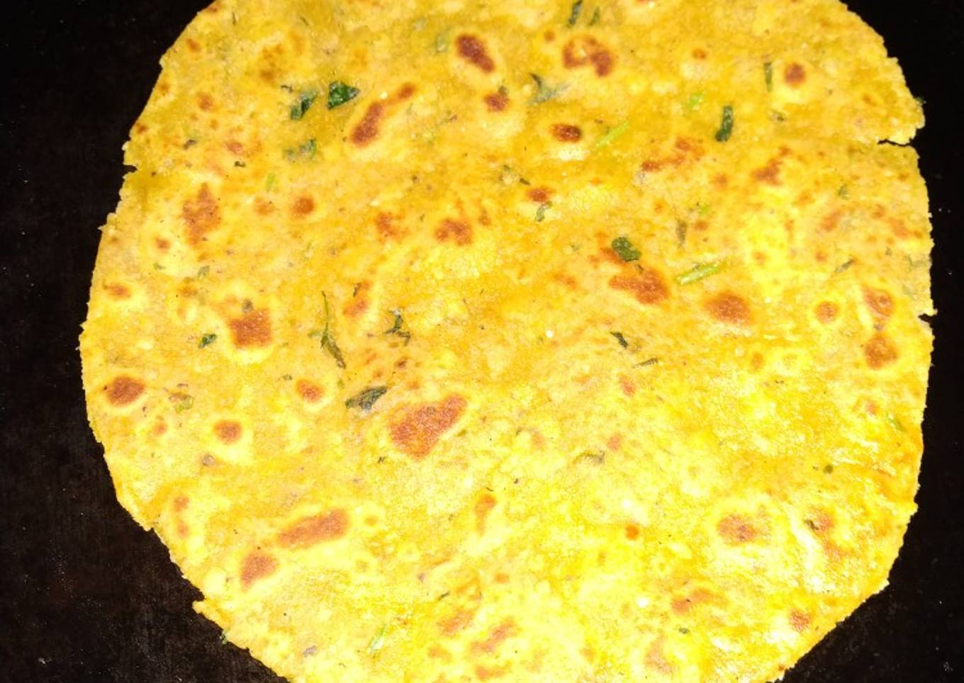 Apple carrot paratha
