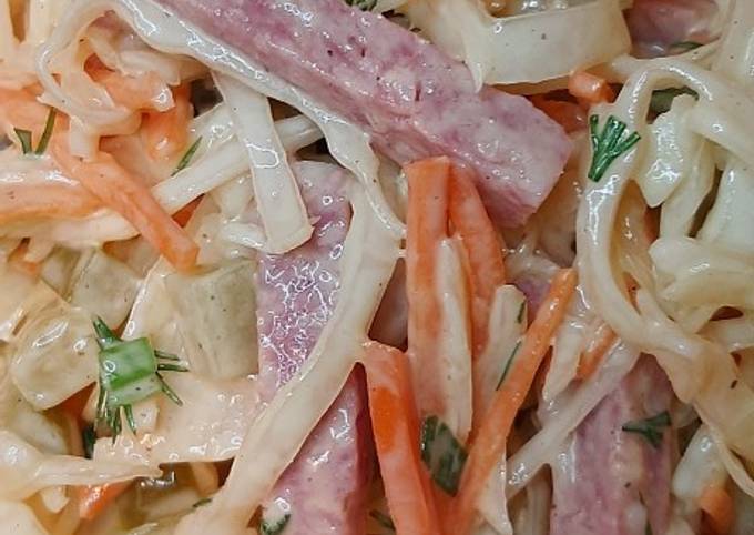 Салат с консервированными шампиньонами и колбасой - пошаговый рецепт с фото на internat-mednogorsk.ru