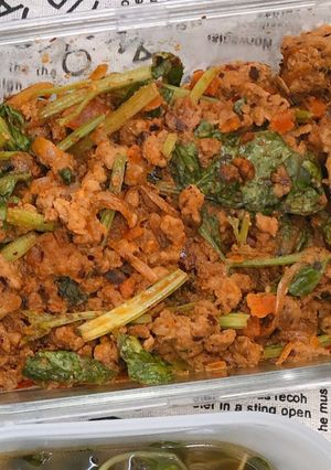 รูปของ หมูสับผัดไข่เค็ม คีโต