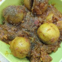 A picture of Bharva masala tinda.