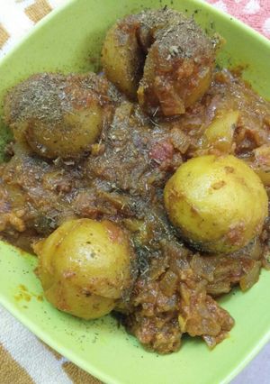 A picture of Bharva masala tinda.