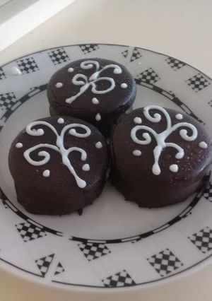 Una foto de Alfajores de chocolate