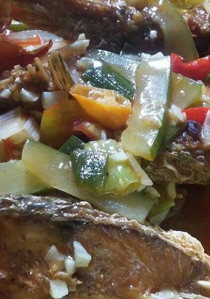 Foto resep 08. Kakap goreng asem manis no nanas