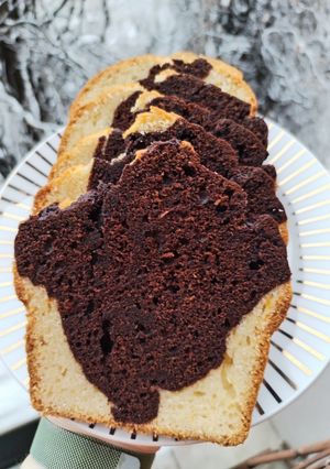 Két színű piskóta recept fotója