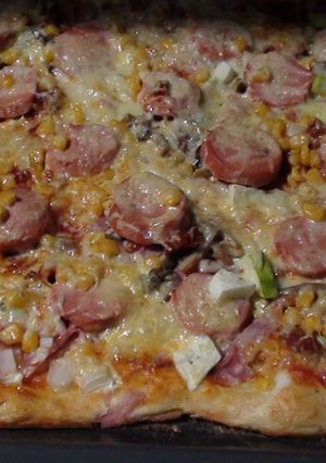 Pihe-puha pizza recept fotója