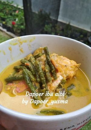 Foto resep Kacang panjang gulai + kepala ikan