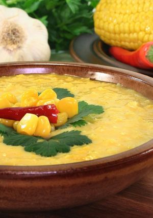 صورة لوصفة طريقة عمل شوربة ذرة