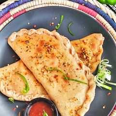 A picture of Whole wheat Pizza Calzone.