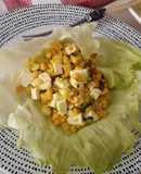 Ensalada griega de bulgur y queso feta